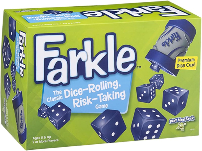 PlayMonster Farkle Dice Game — Exclusive Premium Dice Cup — Family Game Night — Easy to Shake and Slam — for Ages 8+ - Image 1